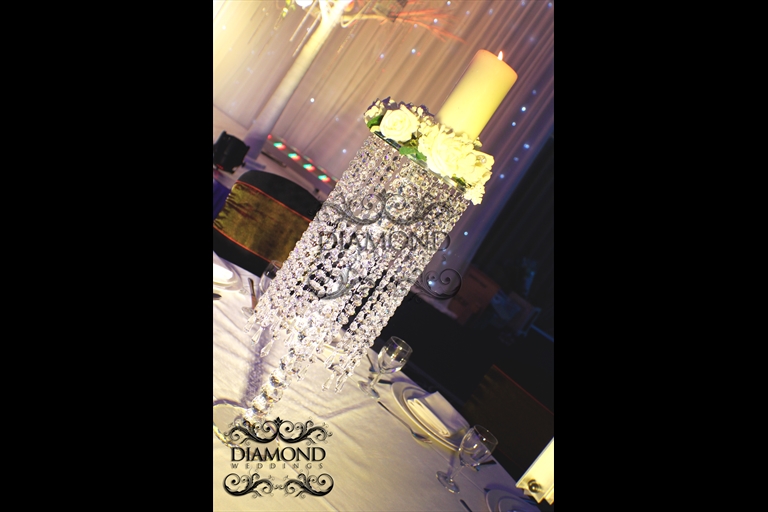 Crystal Vase Centre Pieces