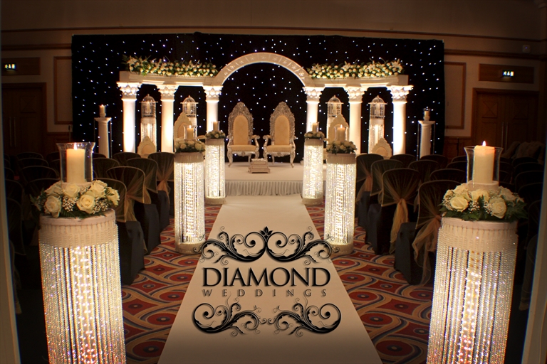 Curved Roman Arch Mandap Birmingham