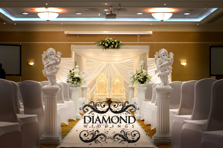 Fabric Flowing Drape Mandap Birmingham